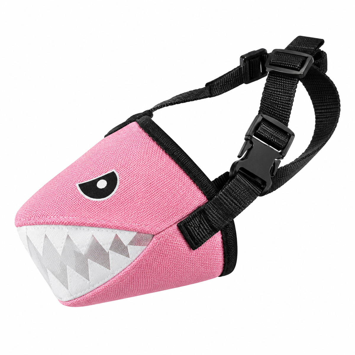Shark Design Adjustable Soft Dog Muzzle – S–XL