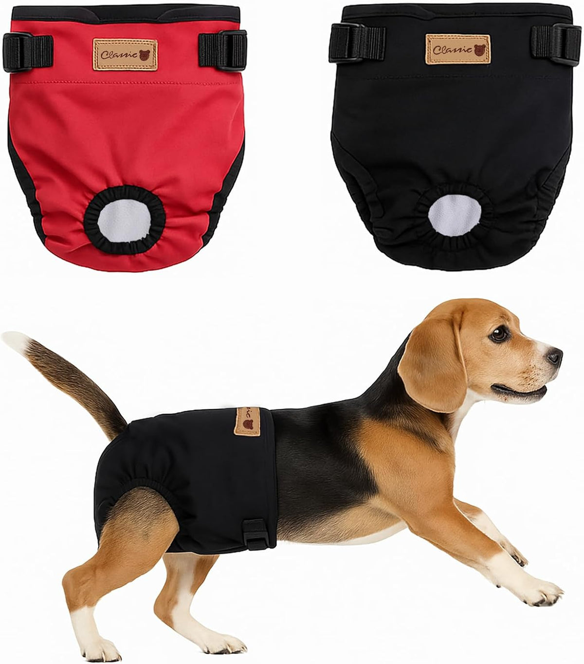 Washable Reusable Female Dog Diapers – 2 Pack