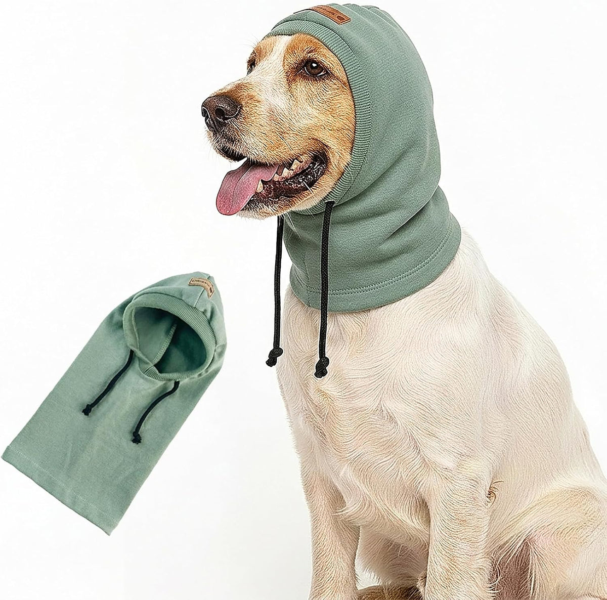 Adjustable Dog Hood Snood with Drawstring – S–L