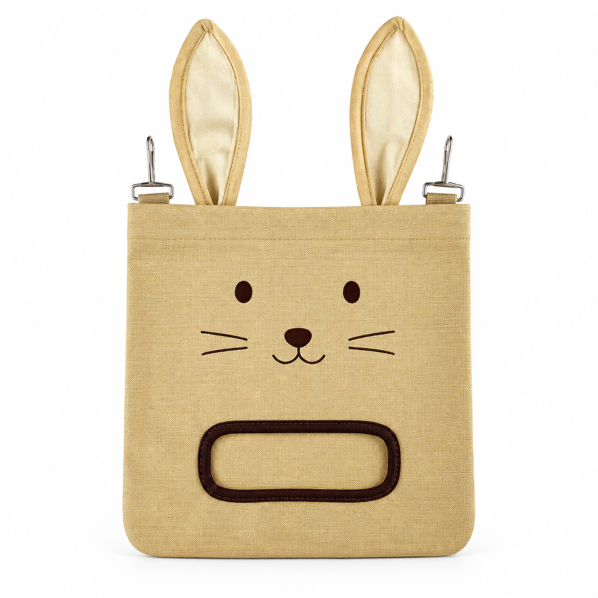 Bunny Ear Hanging Hay Feeder Bag for Rabbits and Guinea Pigs
